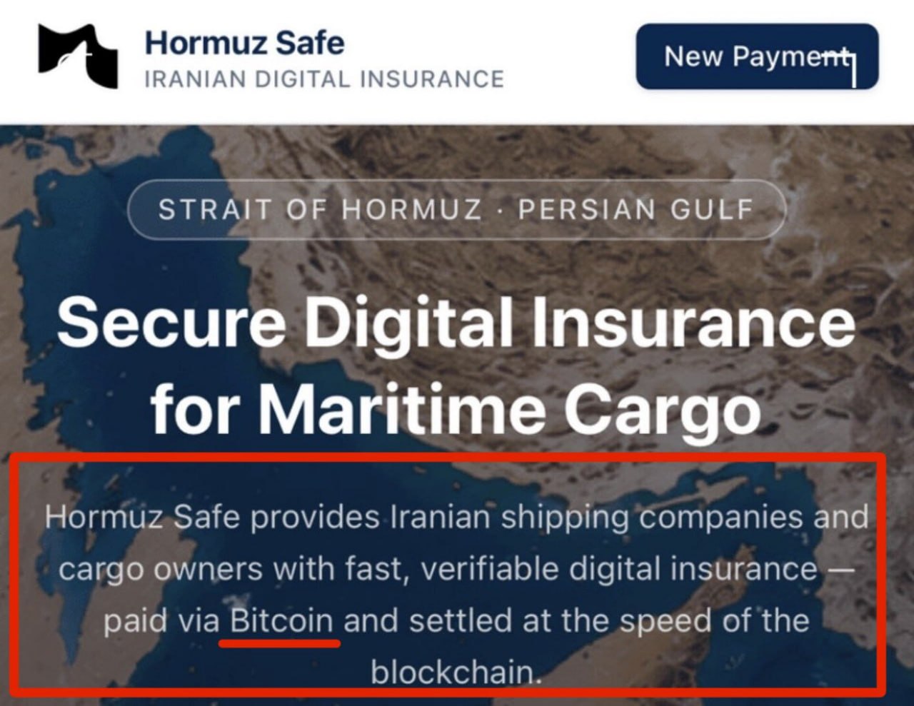 अमेरिका ने ईरानी कंपनियों पर होर्मुज़ से गुजरने के लिए BTC में भुगतान लेने के कारण प्रतिबंध लगाए